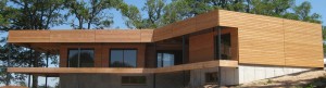 maison ossature bois douglas naturel